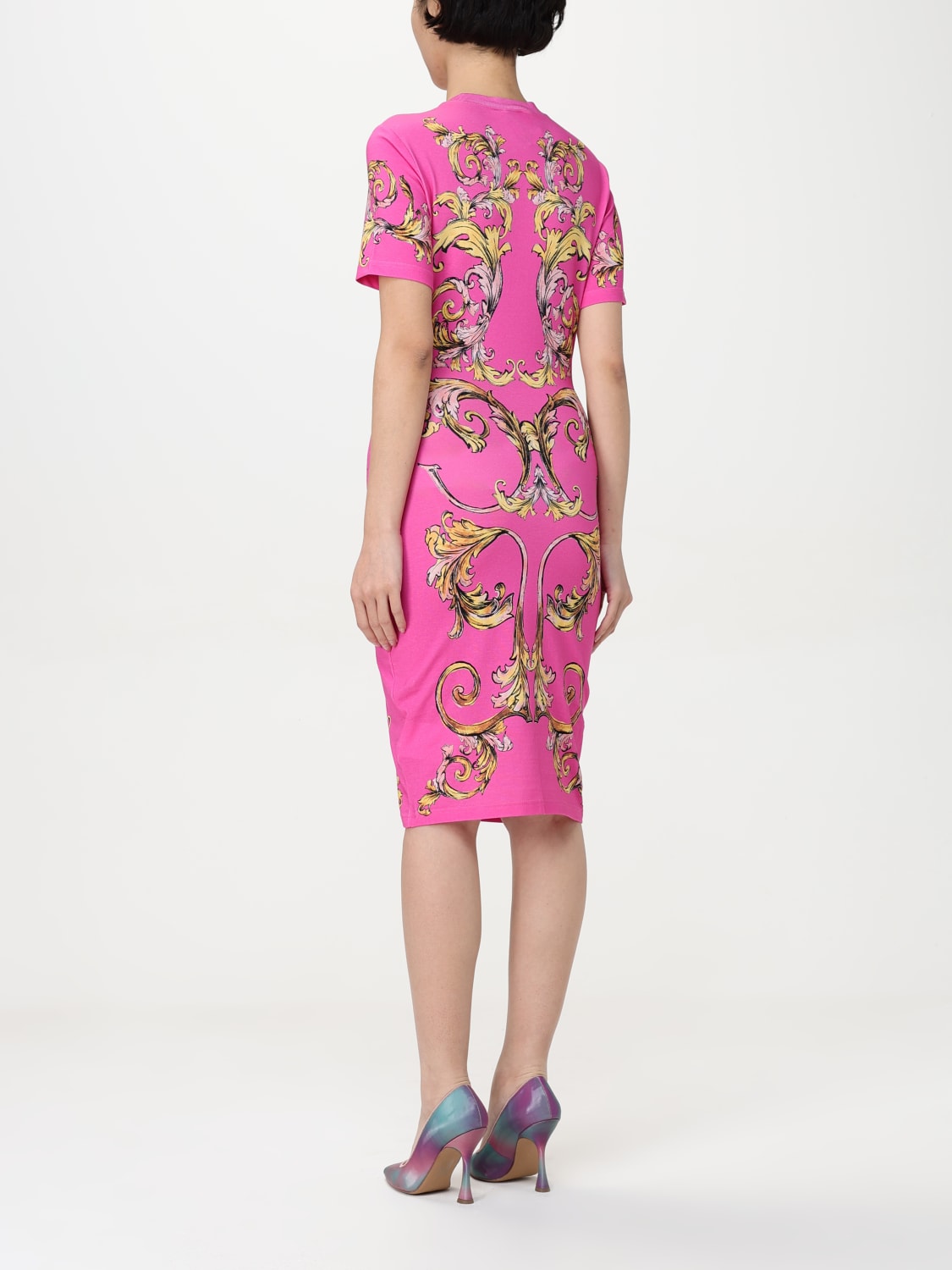 VERSACE JEANS COUTURE: Dress woman - Pink | Versace Jeans