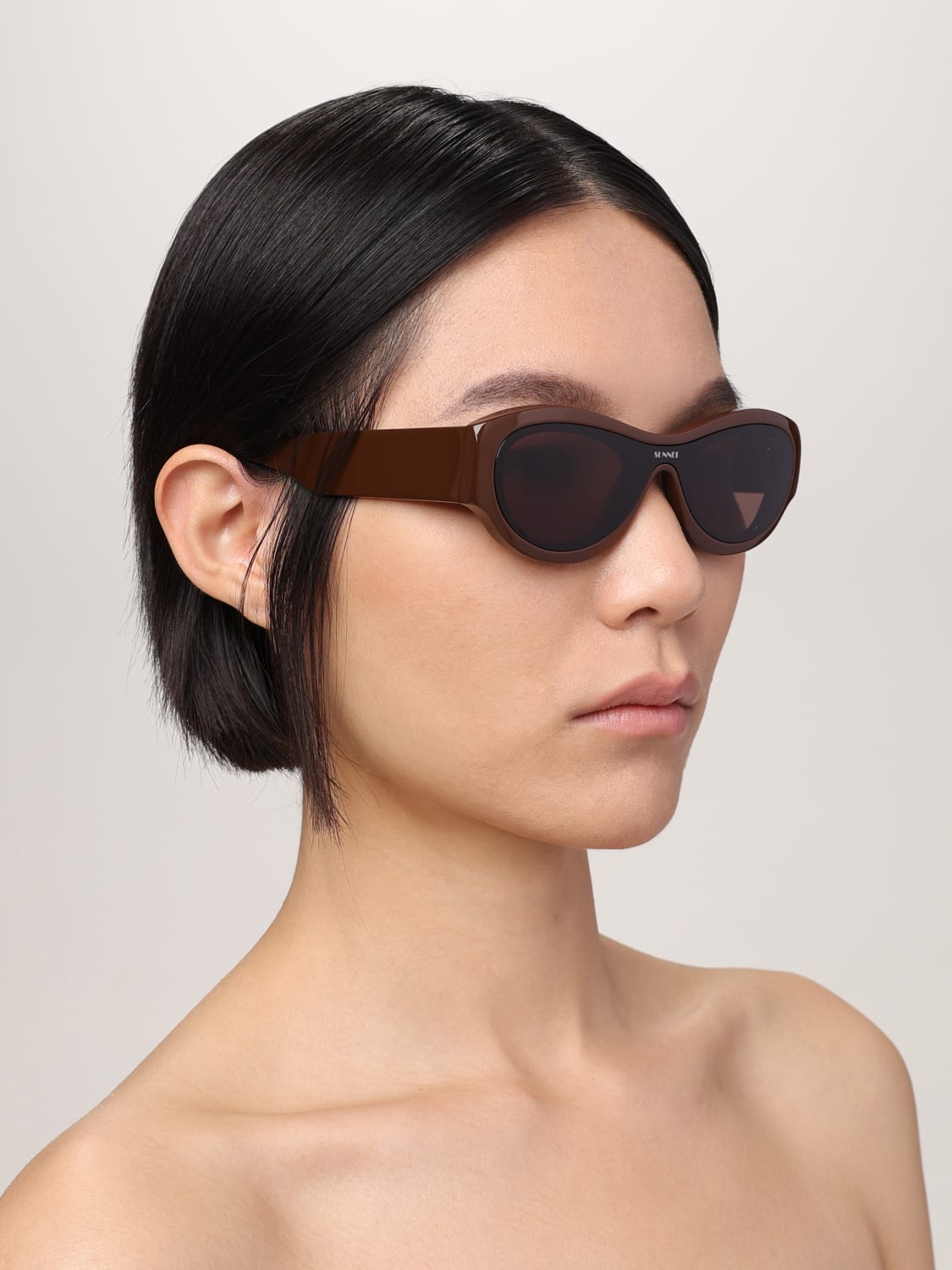 SUNNEI SUNGLASSES: Sunglasses woman Sunnei, Brown - Img 2
