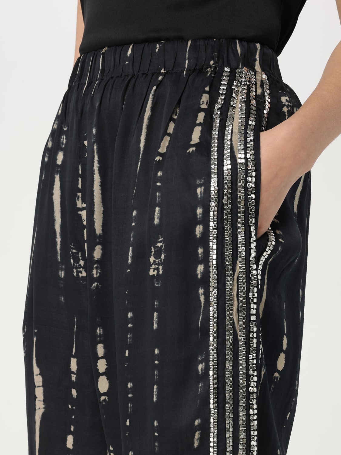 MES DEMOISELLES PANTS: Pants woman Mes Demoiselles, Black - Img 3