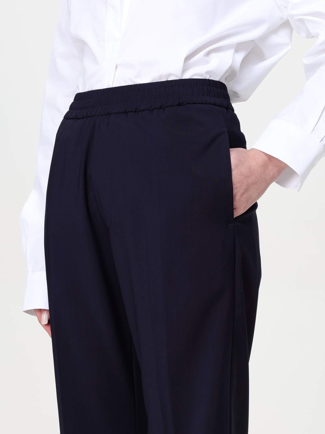 BARENA PANTS: Pants woman Barena, Blue - Img 4