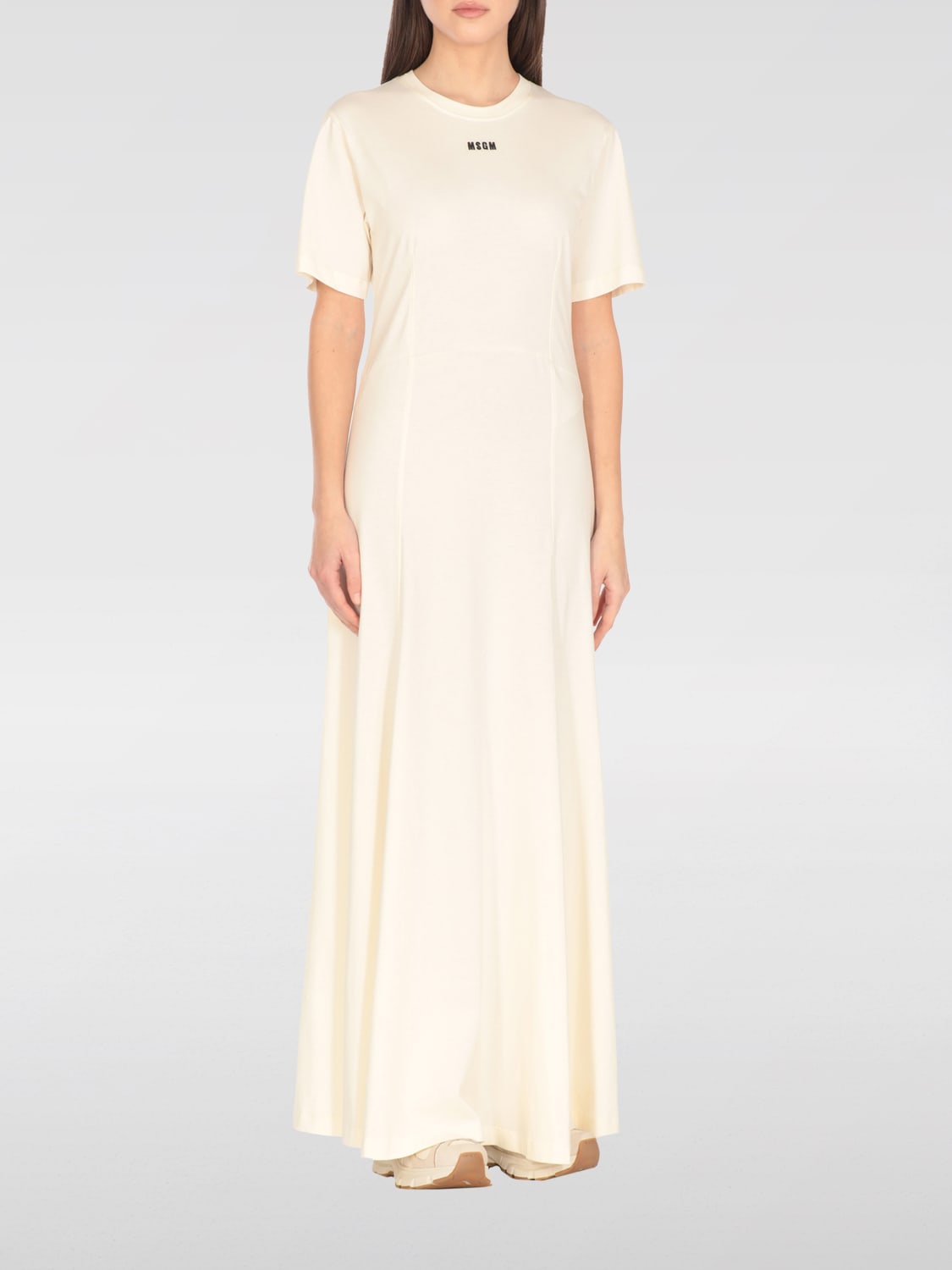 MSGM DRESS: Dress woman MSGM, Ivory - Img 1