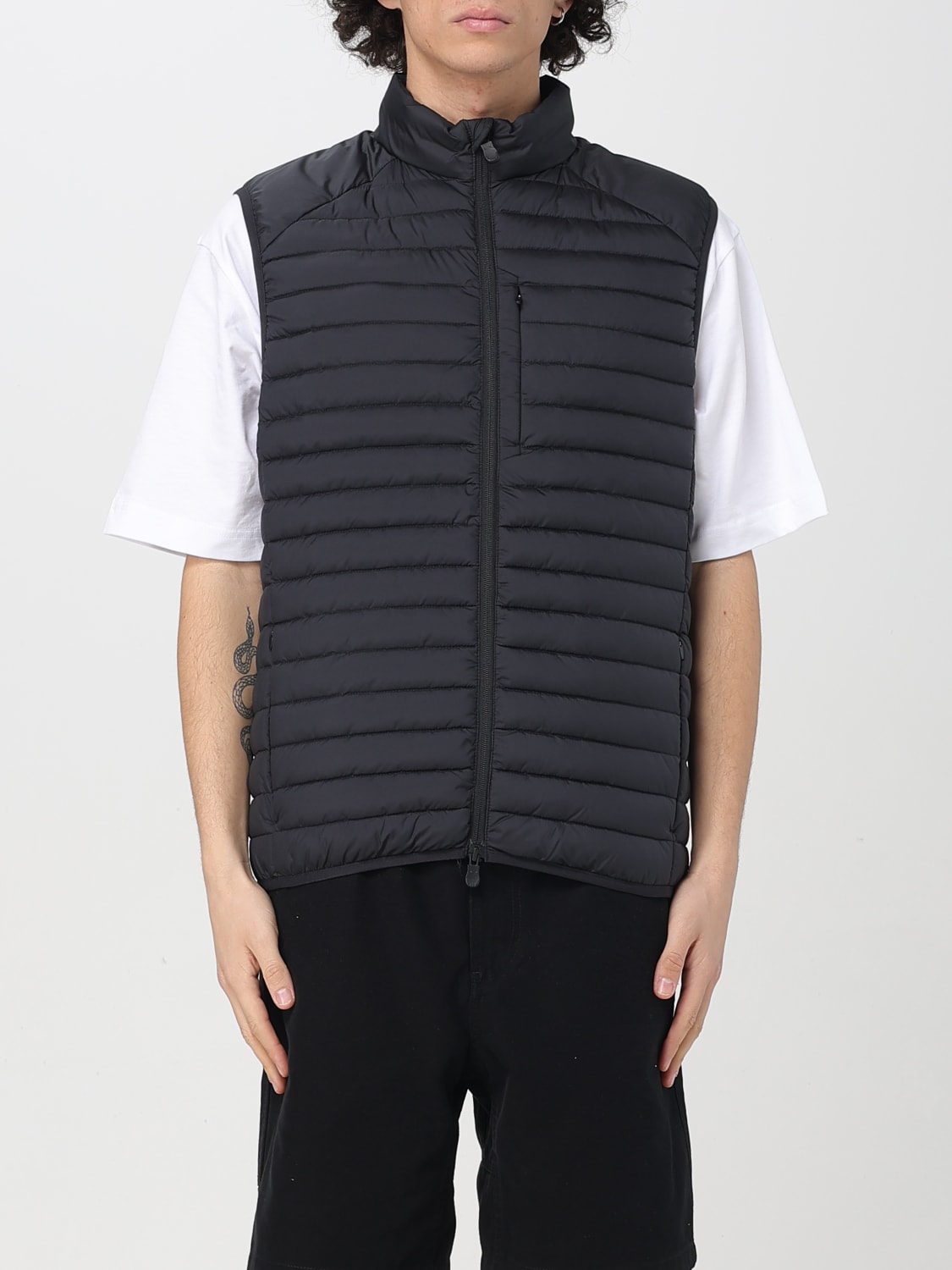 SAVE THE DUCK 西装马甲: 外套 男士 Save The Duck, 黑色 - Img 1