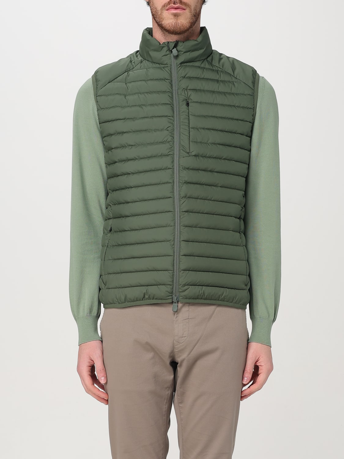 SAVE THE DUCK 西装马甲: 外套 男士 Save The Duck, 绿色 - Img 1