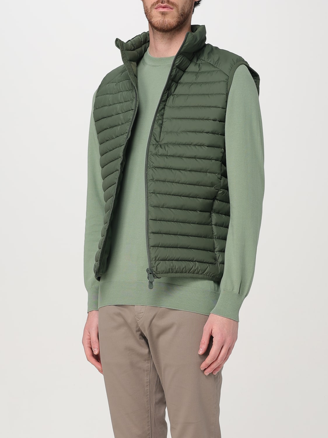 SAVE THE DUCK 西装马甲: 外套 男士 Save The Duck, 绿色 - Img 3