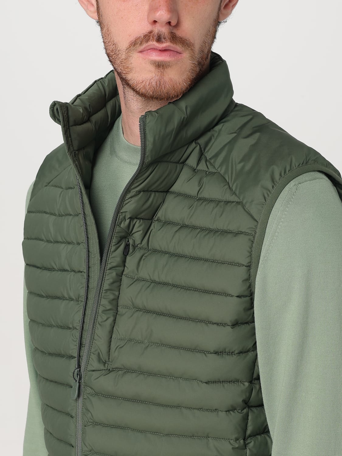 SAVE THE DUCK 西装马甲: 外套 男士 Save The Duck, 绿色 - Img 4