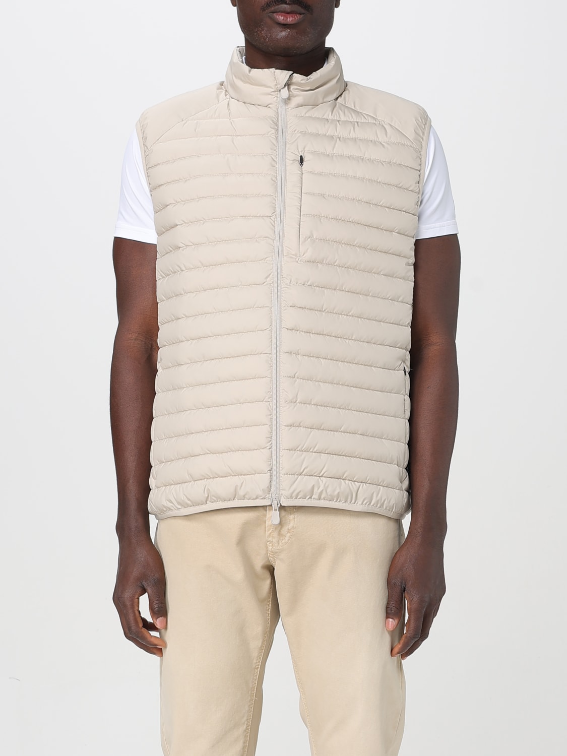 SAVE THE DUCK SUIT VEST: Jacket men Save The Duck, Beige - Img 1
