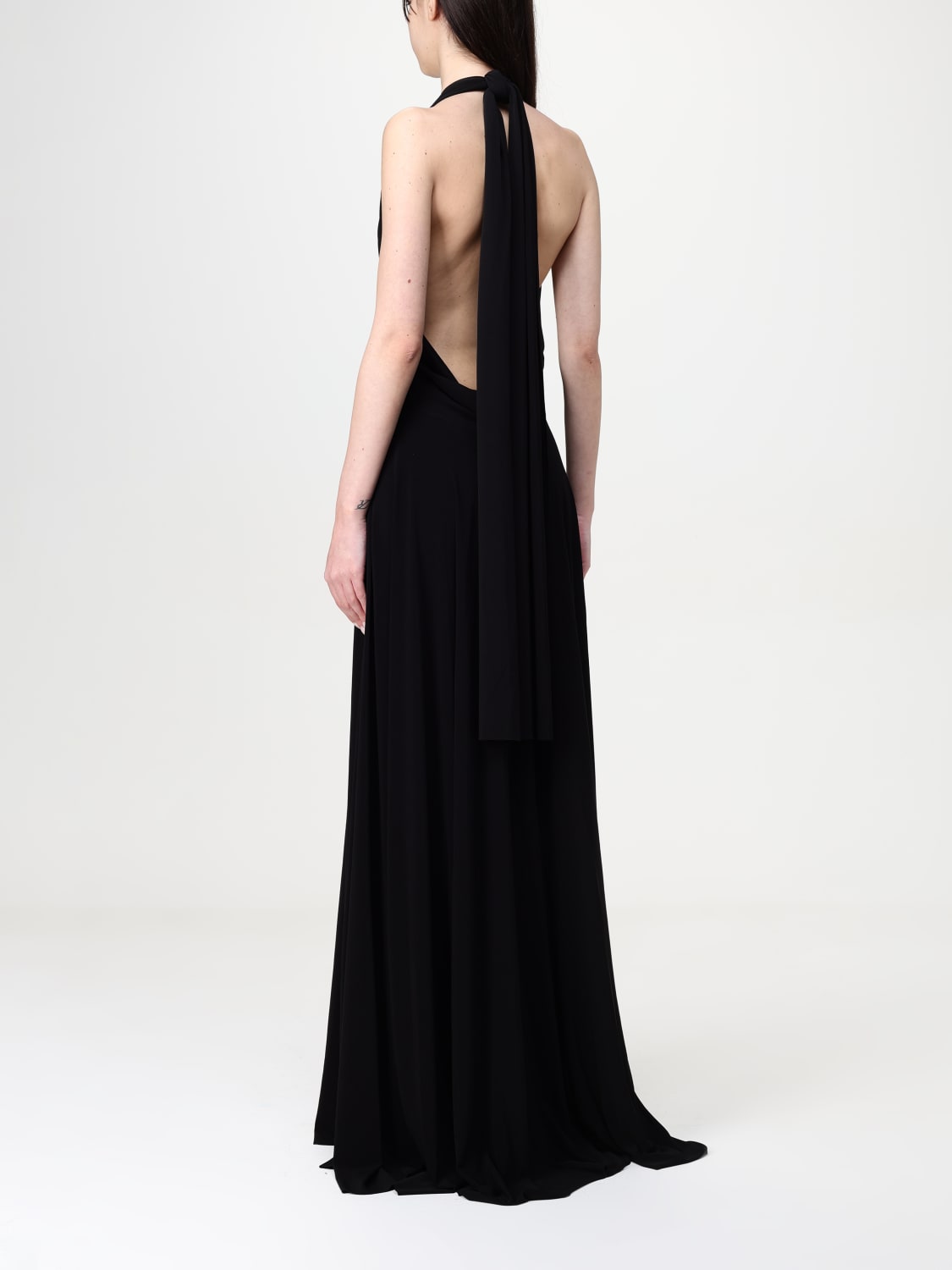 ワンピース NORMA KAMALI Woman Dress Black KK1253PLO61001 BLACK Norma Kamali Women's Sleeveless Swing Dress, Midnight, X