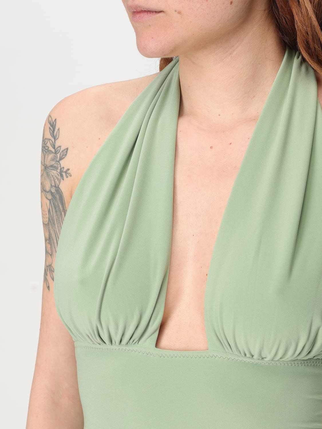 ワンピース NORMA KAMALI Women Dresses KK1253PLE20835 VINT GREEN FOUR SLEEVE NK SHIRT LONG DRESS – Vintage Green – Norma Kamali