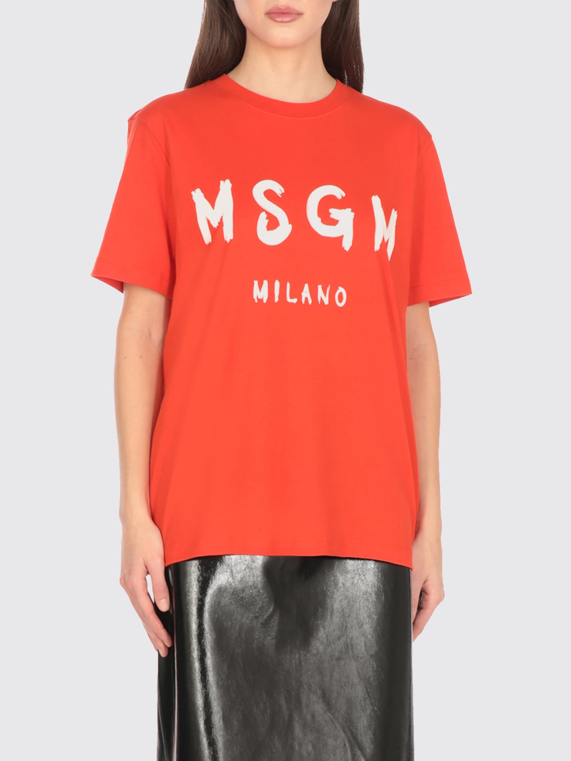 Tシャツ・カットソー MSGM Woman T-Shirt Orange 3841MDM510257002 17 MSGM: T-shirt woman - Orange | MSGM t-shirt 3841MDM510257002
