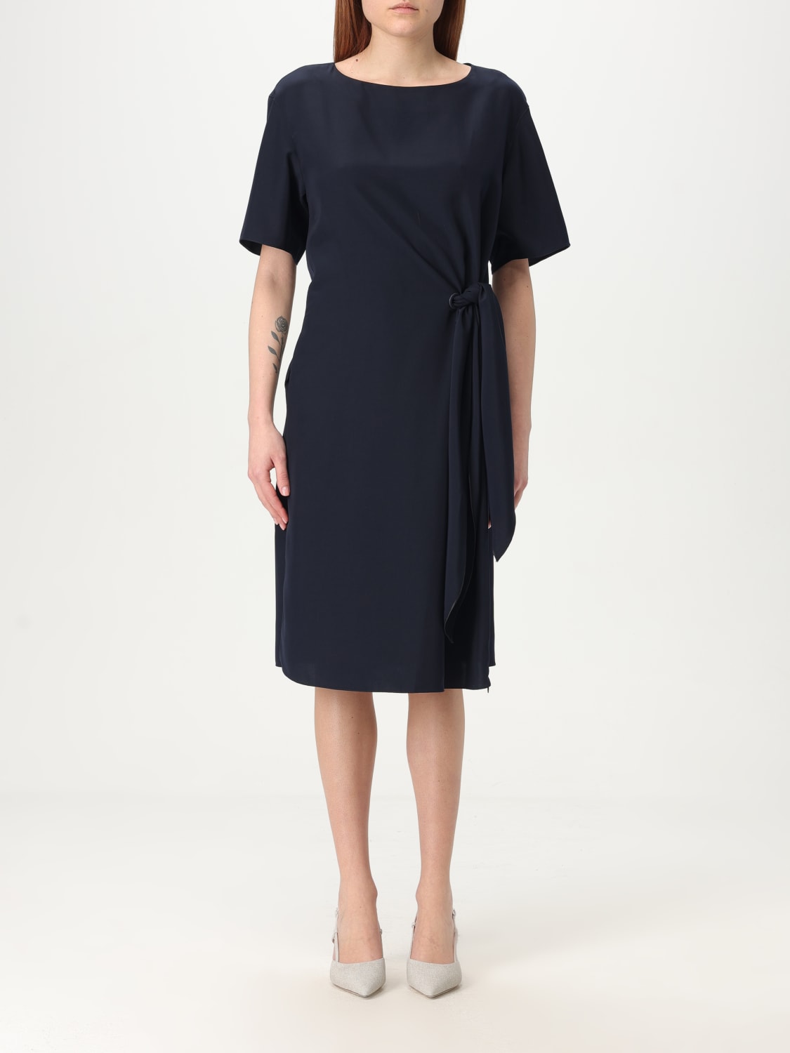 ワンピース EMPORIO ARMANI Woman Dress Blue EW001538TE14039 UB115 EMPORIO ARMANI: Dress woman - Blue | Emporio Armani dress