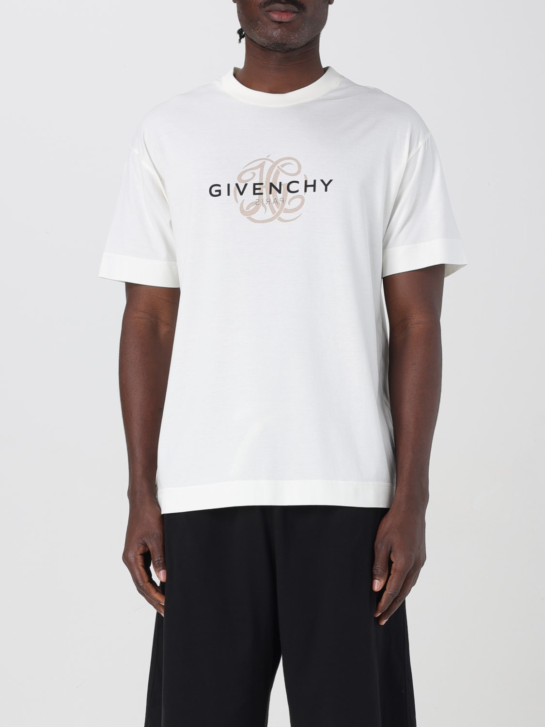 Tシャツ・カットソー GIVENCHY Men T-shirt Beige BM71MG3YQJ 130 Givenchy Beige 4G T-Shirt Givenchy