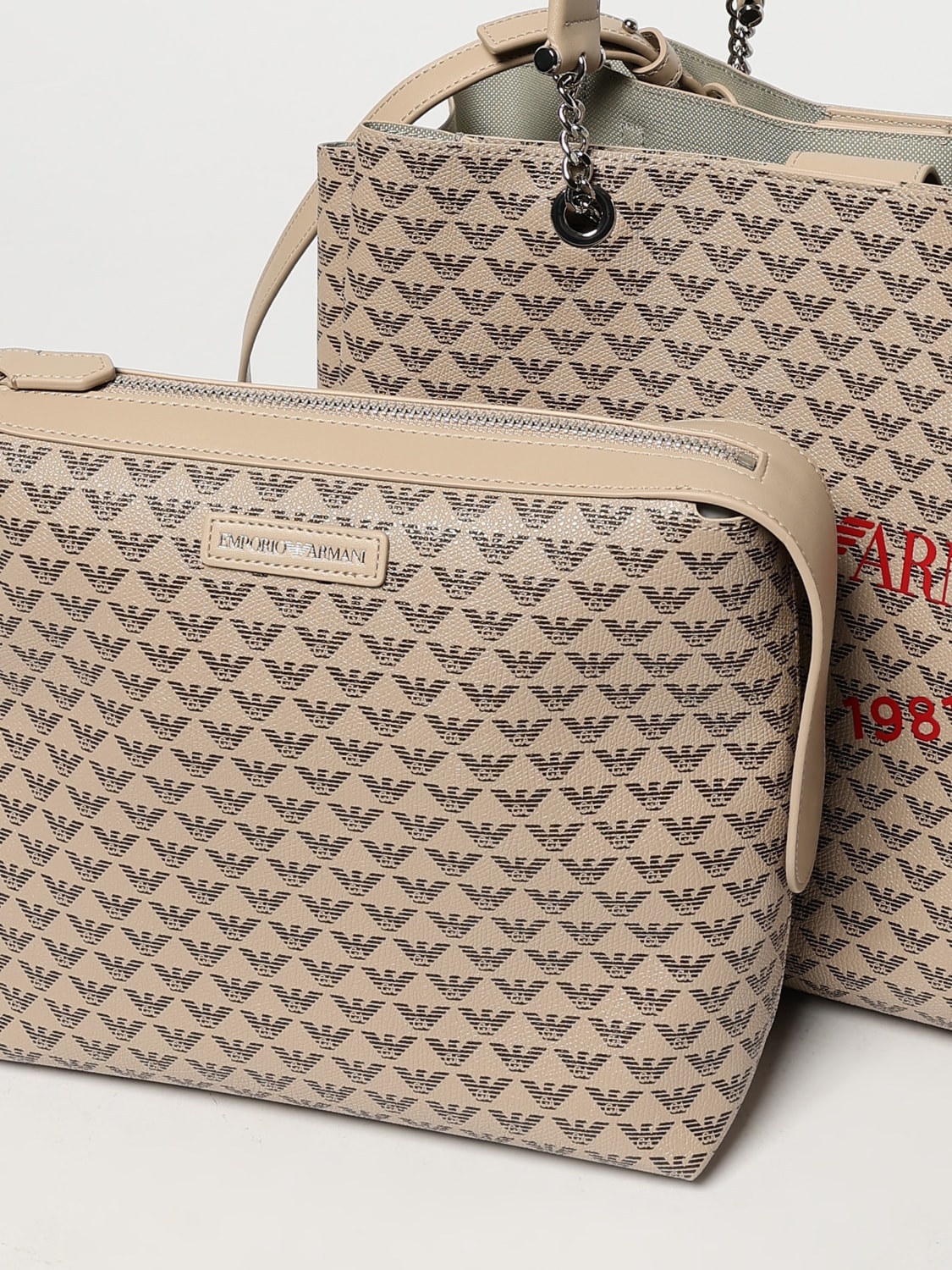 ハンドバッグ EMPORIO ARMANI Woman Handbag Ecru Y3D158YWS0E F1075 EMPORIO ARMANI: Handbag woman - Ecru | Emporio Armani