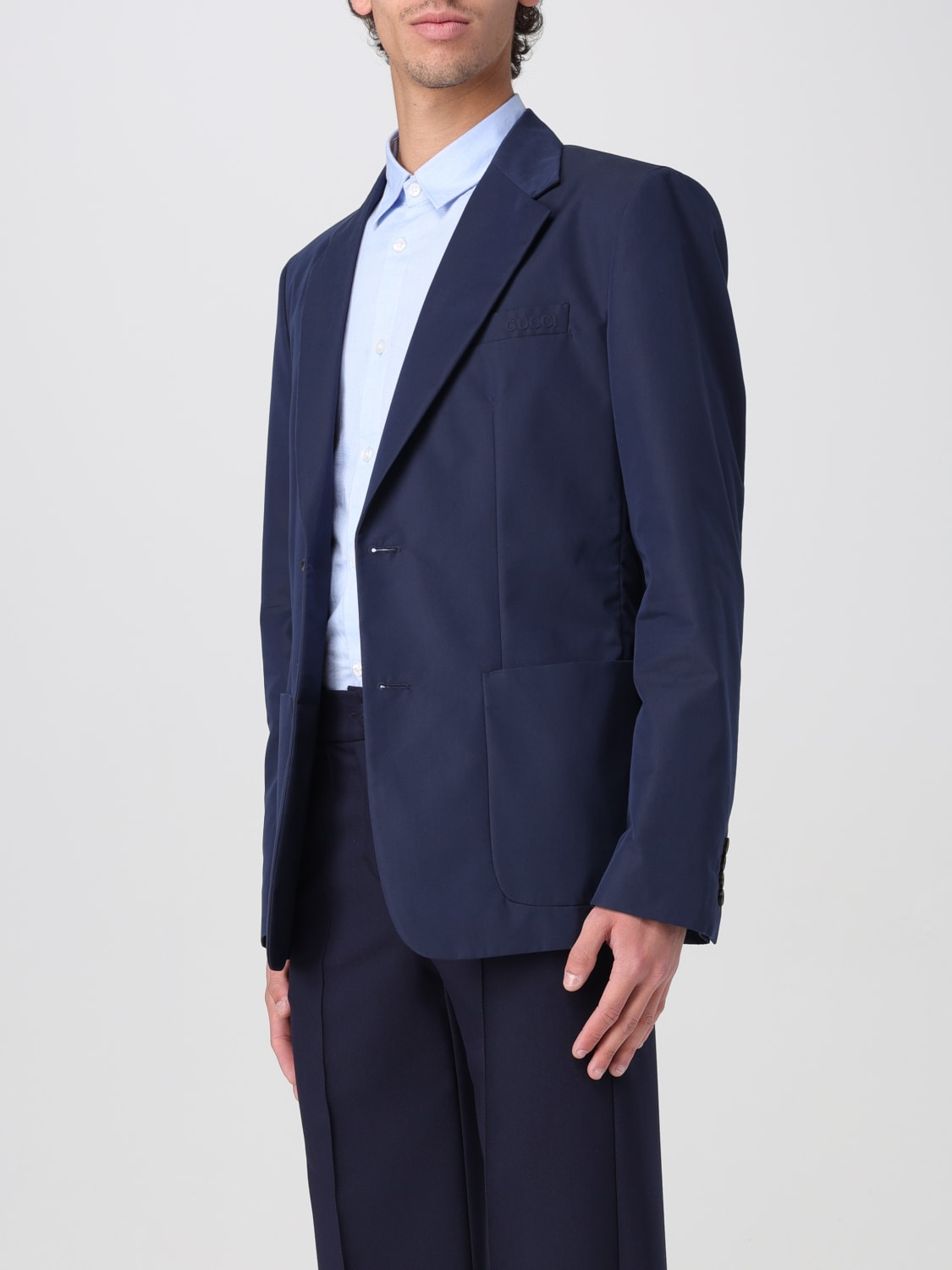 GUCCI JACKET: Blazer men Gucci, Blue - Img 3