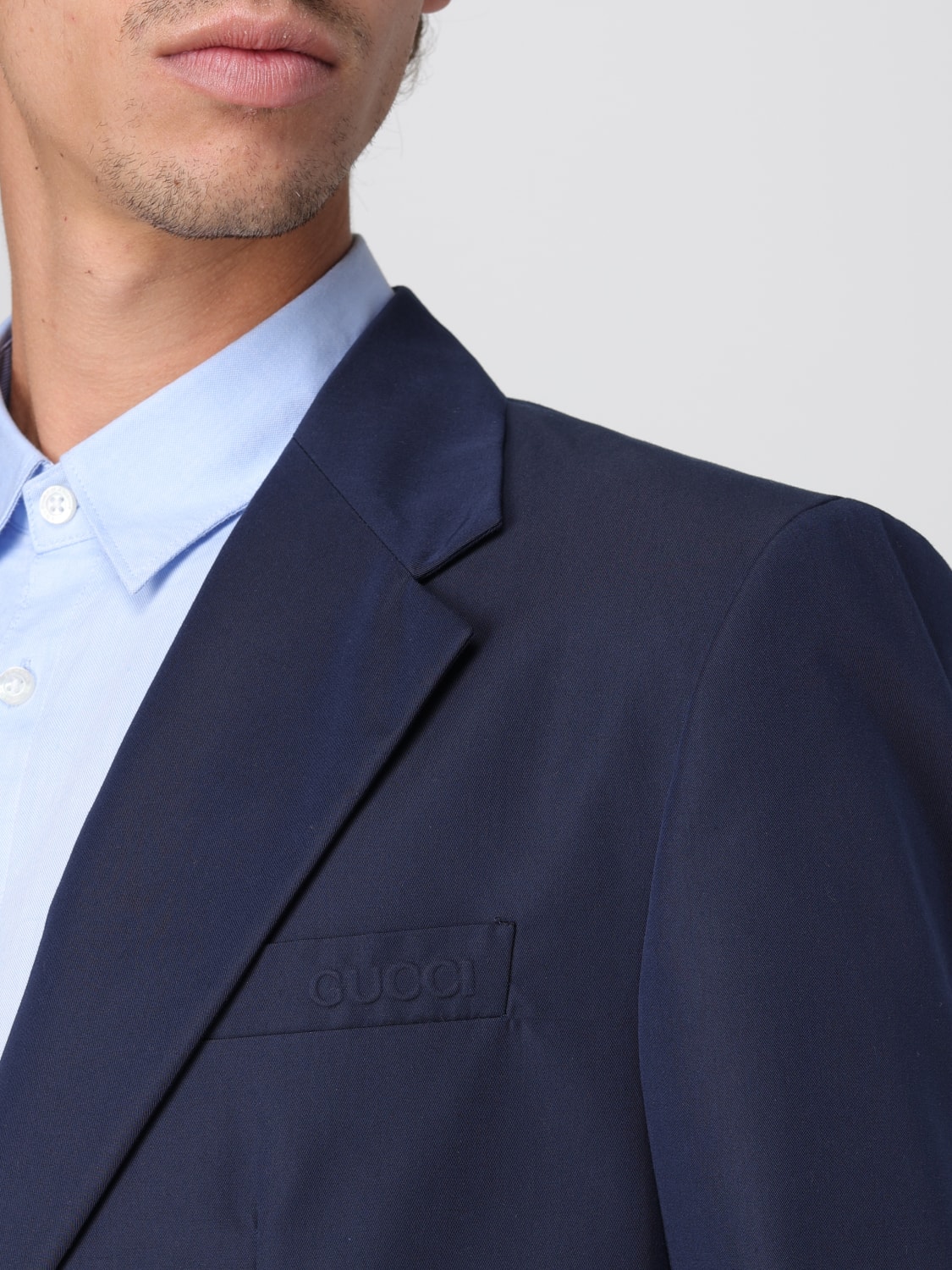 GUCCI JACKET: Blazer men Gucci, Blue - Img 4