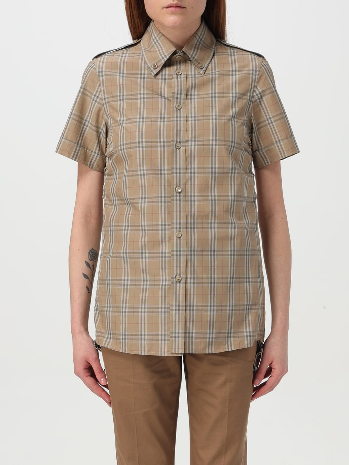 Tシャツ・カットソー BURBERRY Women Tops 8106190165743 B9368 Beige 22364297_52286296_600.jpg