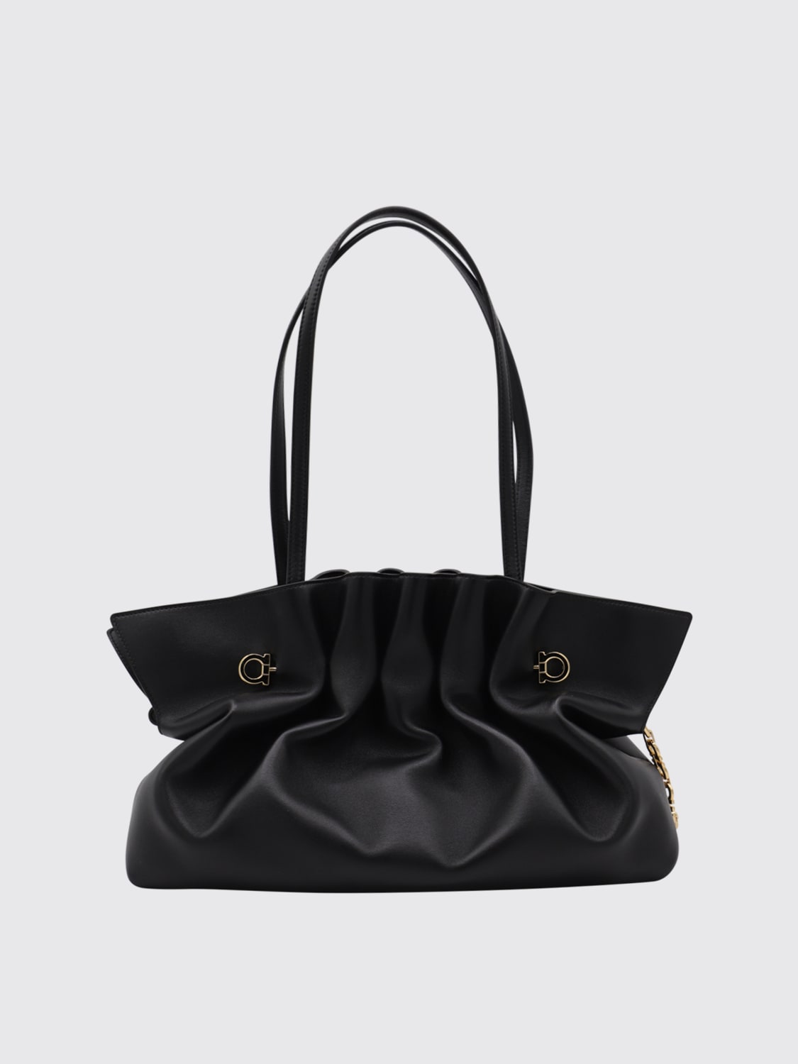 ハンドバッグ FERRAGAMO Woman Handbag Black 219865 781029 001 Folded handbag (M) - Women | Ferragamo