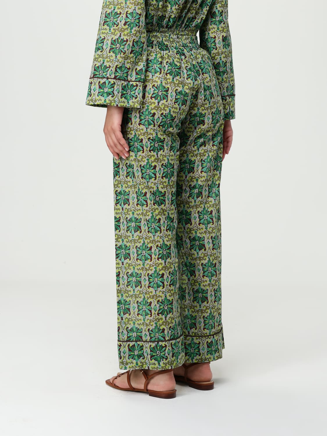 パンツ MALIPARMI Woman Pants Green JH757050626 D6057 MALIPARMI: Pants woman - Green | Maliparmi pants JH752615206