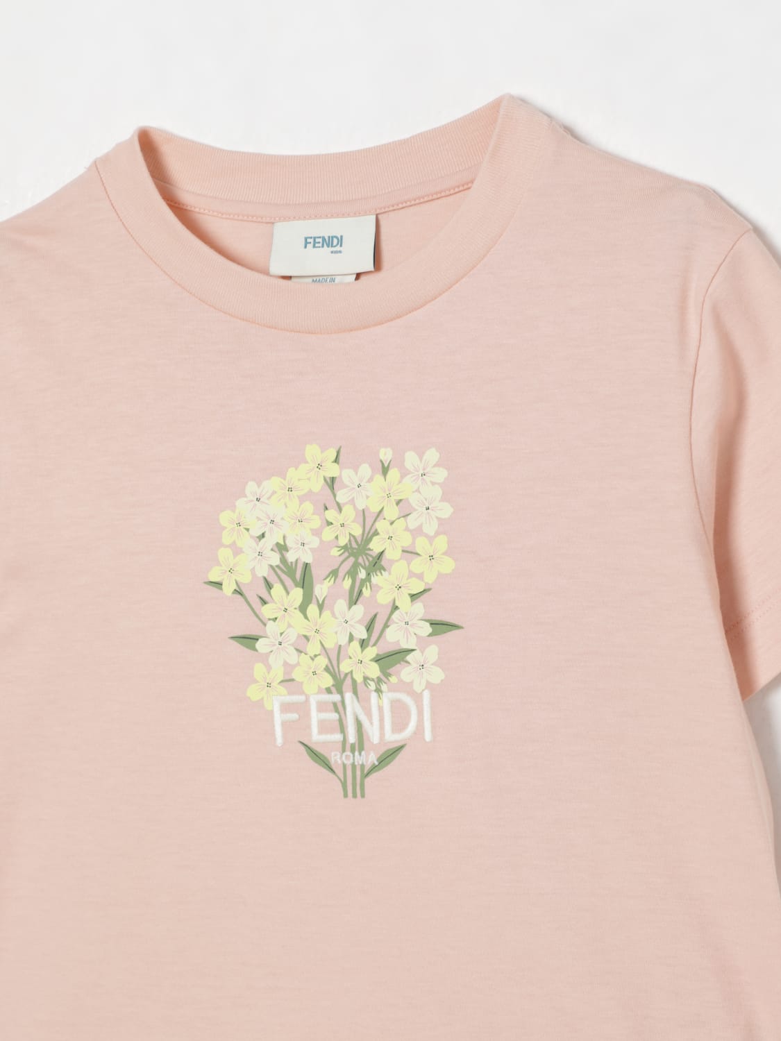 FENDI T-SHIRT: T-shirt kids Fendi, Strawberry - Img 3