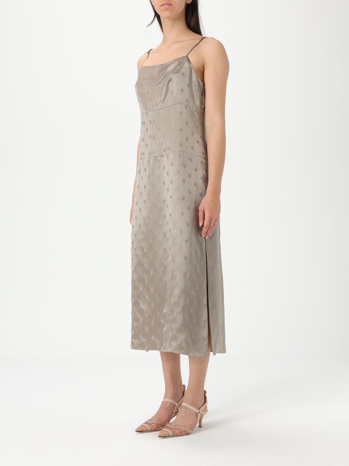 FENDI: Dress woman - Beige | Fendi dress FDD293AQ3O online