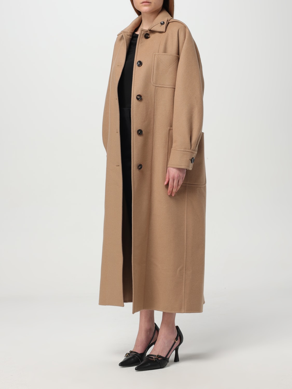 MAX MARA MANTEL: Mantel damen Max Mara, Braun - Img 4