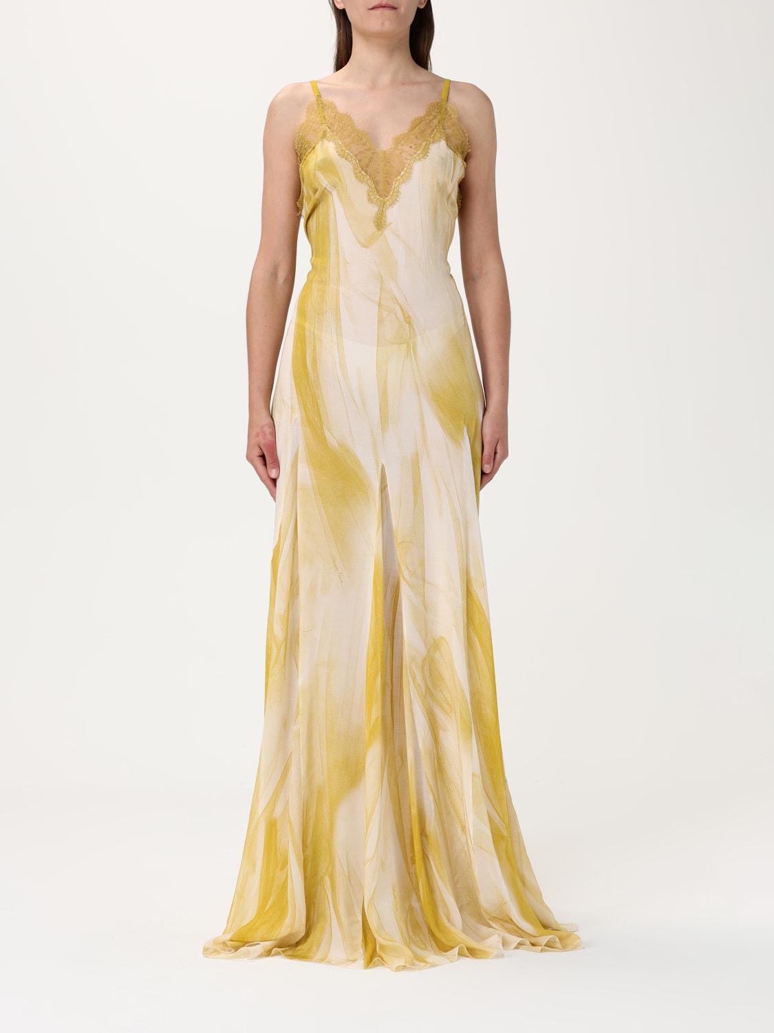 ワンピース ELISABETTA FRANCHI Woman Dress Yellow AB705 DJ3 ELISABETTA FRANCHI: Dress woman - Yellow | Elisabetta