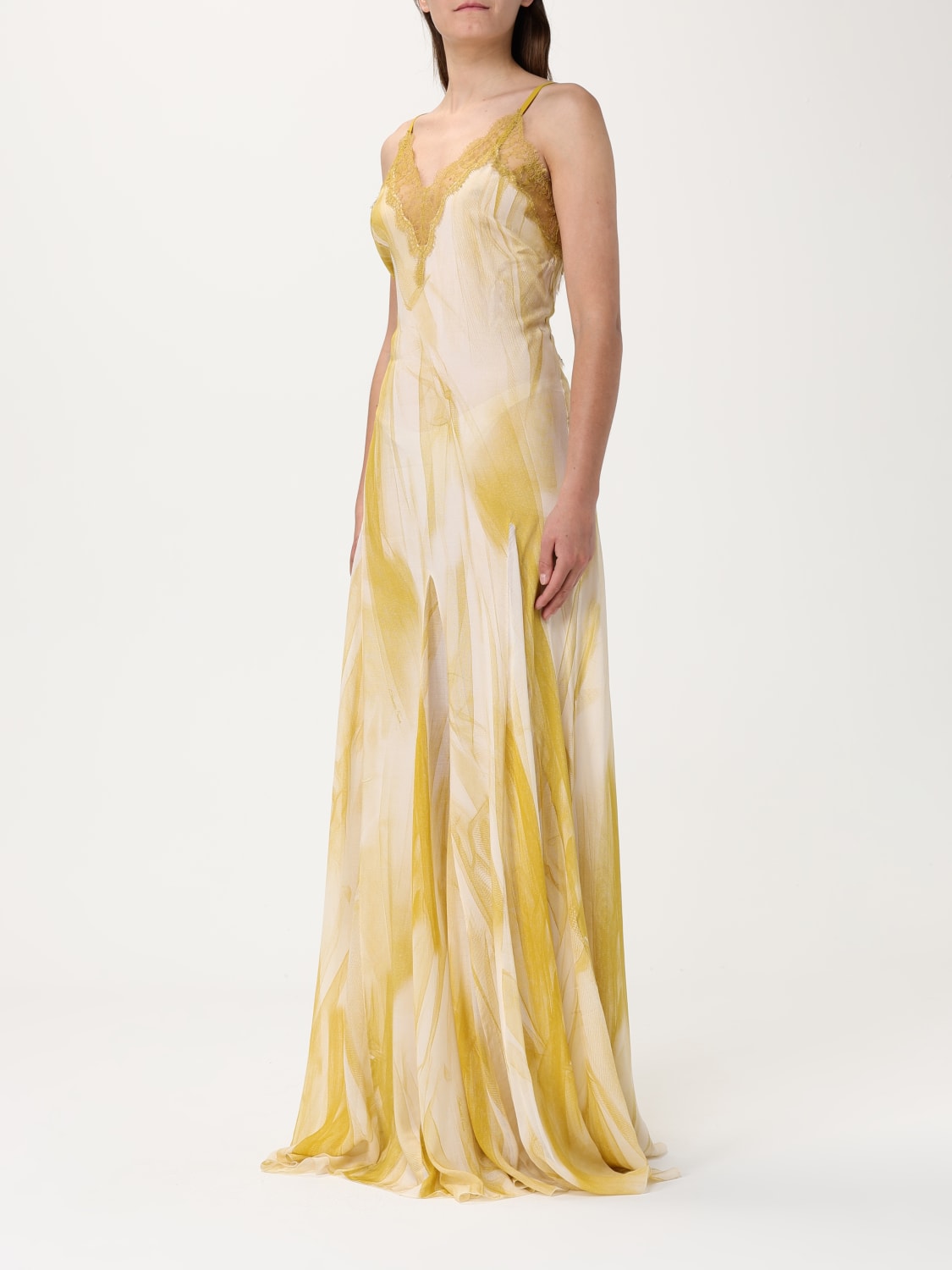 ELISABETTA FRANCHI: Dress woman - Yellow | Elisabetta ELISABETTA FRANCHI: Dress woman - Yellow | Elisabetta