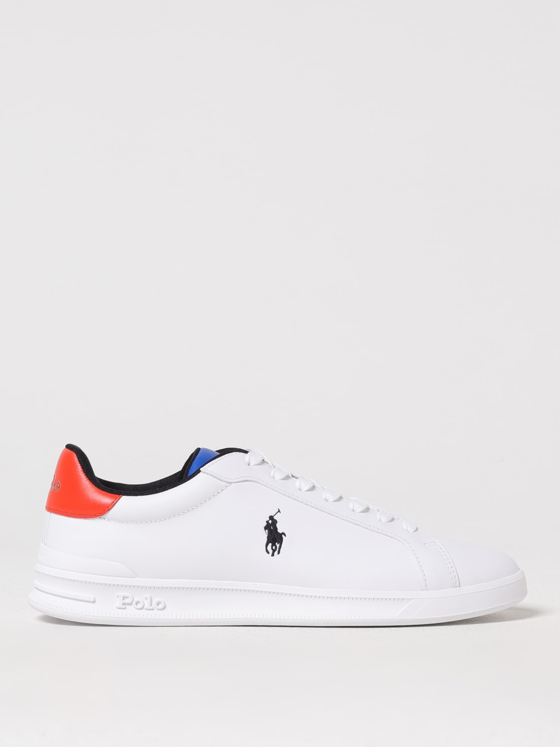 POLO RALPH LAUREN SNEAKERS: Sneakers Polo Ralph Lauren in pelle , Bianco - Img 1