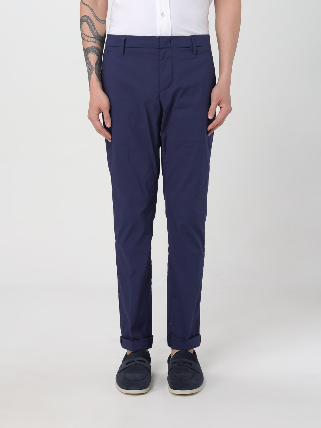 DONDUP PANTS: Pants men Dondup, Blue - Img 1