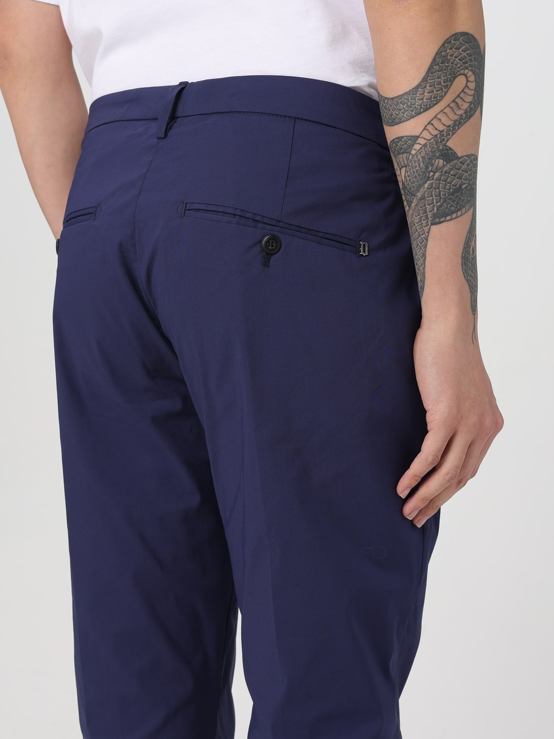 DONDUP PANTS: Pants men Dondup, Blue - Img 3