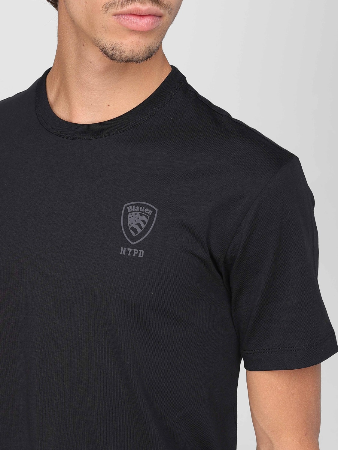 BLAUER T-SHIRT: T-shirt homme Blauer, Noir - Img 3