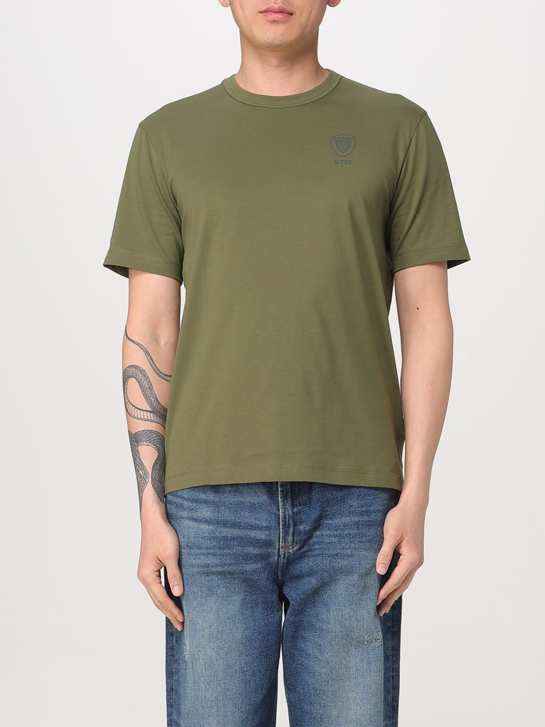 BLAUER T-SHIRT: T-shirt men Blauer, Green - Img 1