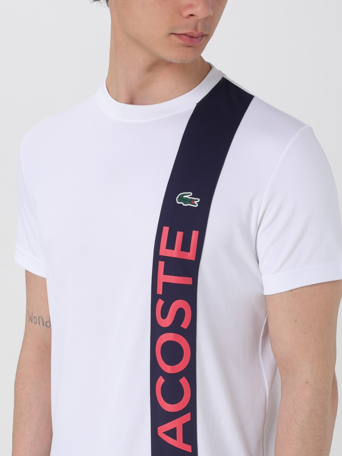 Tシャツ・カットソー LACOSTE Men T-shirt White TH7318 001 Lacoste Classic Men's T-Shirt White TH7318-00-001 | FOOTDISTRICT