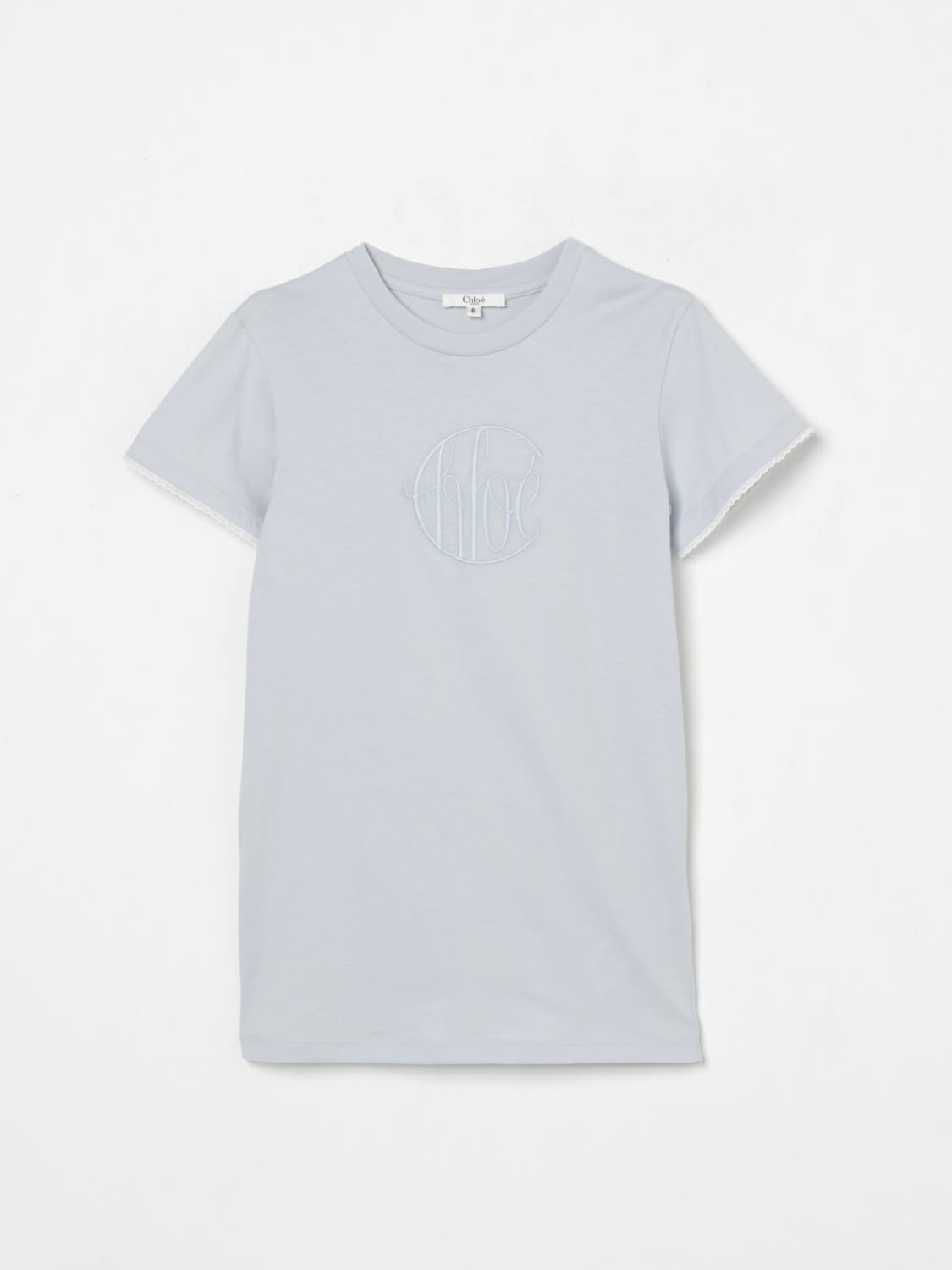 CHLOÉ T-SHIRT: T-shirt kids ChloÉ, Blue - Img 1