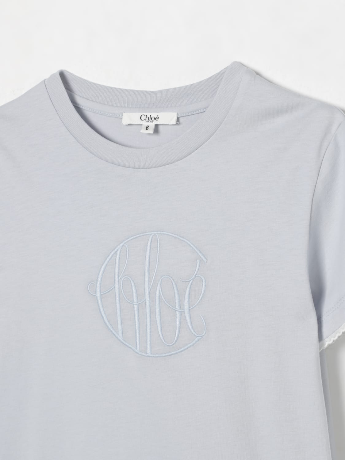 CHLOÉ T-SHIRT: T-shirt kids ChloÉ, Blue - Img 3