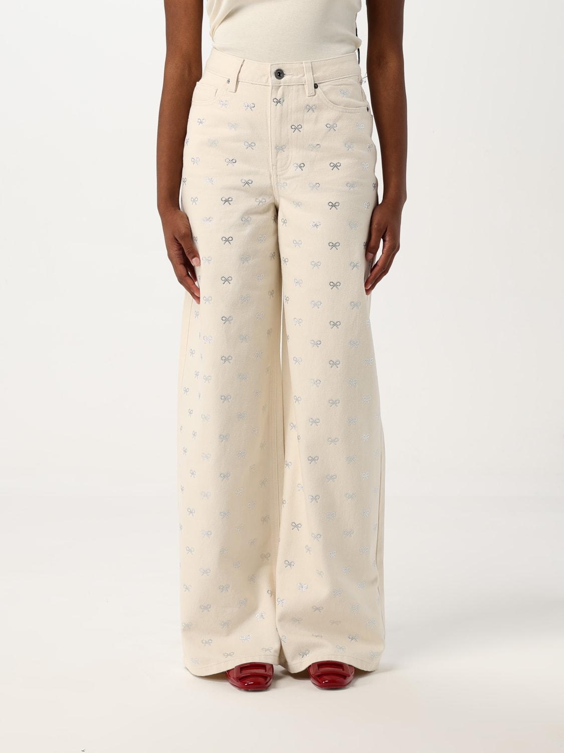 デニム・ジーパン SELF-PORTRAIT Woman Jeans White 829PC CREAM SELF-PORTRAIT: Jeans woman - White | Self-Portrait jeans