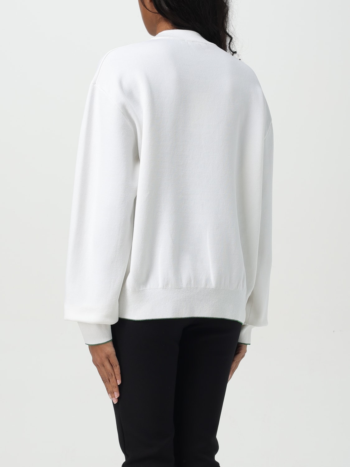 Tシャツ・カットソー JACQUEMUS Women Sweater 251KN6192427 1IN WHITE JACQUEMUS: T-shirt woman - White | Jacquemus sweatshirt