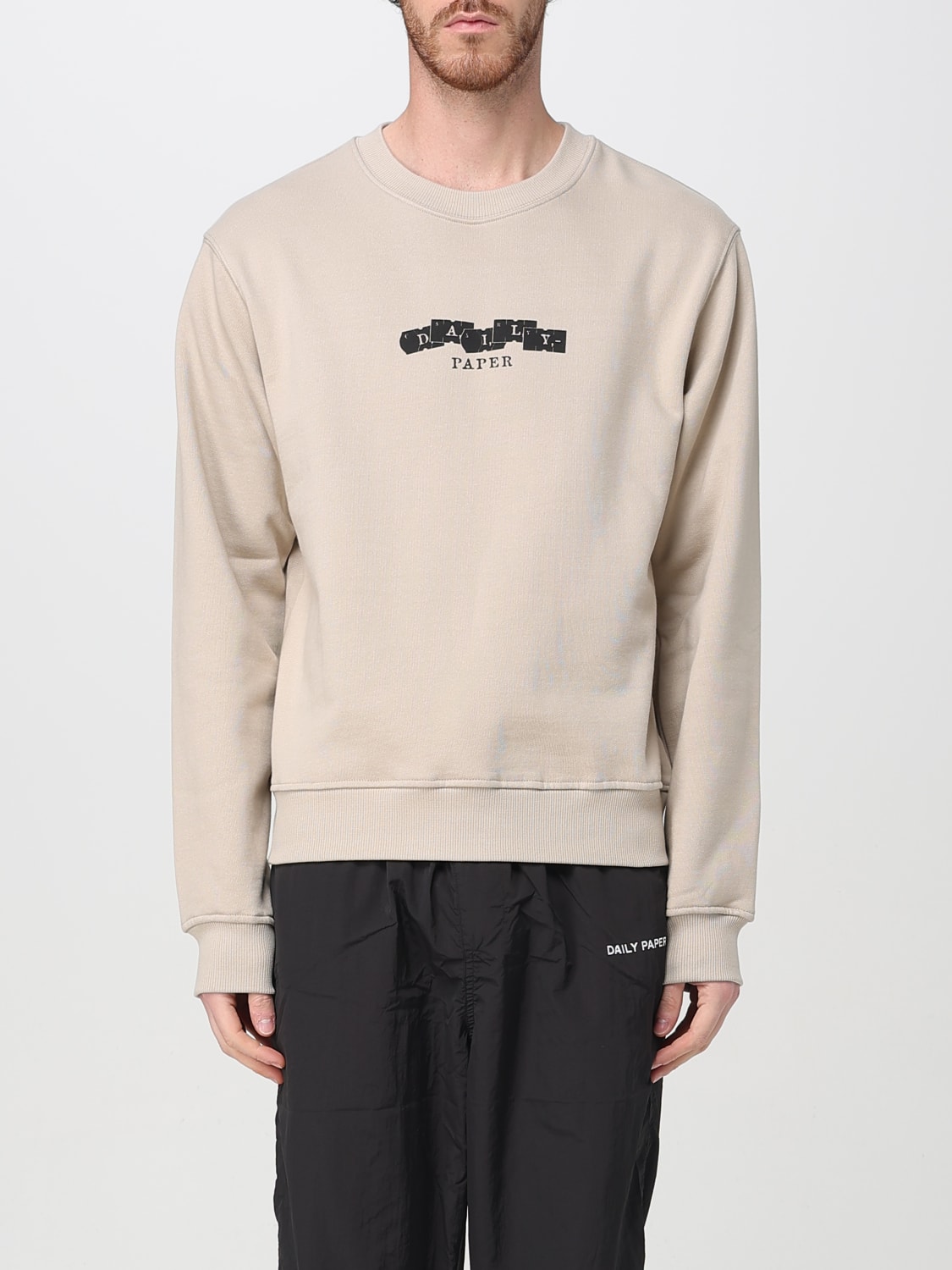 DAILY PAPER SWEATSHIRT: Pullover herren Daily Paper, Beige - Img 1