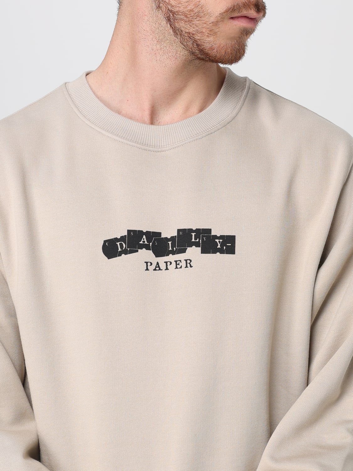 DAILY PAPER SWEATSHIRT: Pullover herren Daily Paper, Beige - Img 3