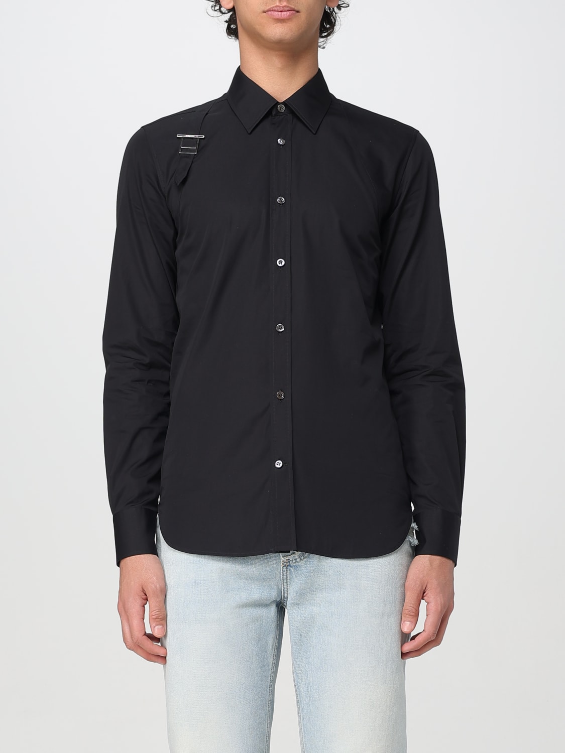 MCQUEEN SHIRT: Shirt men McQueen, Black - Img 1