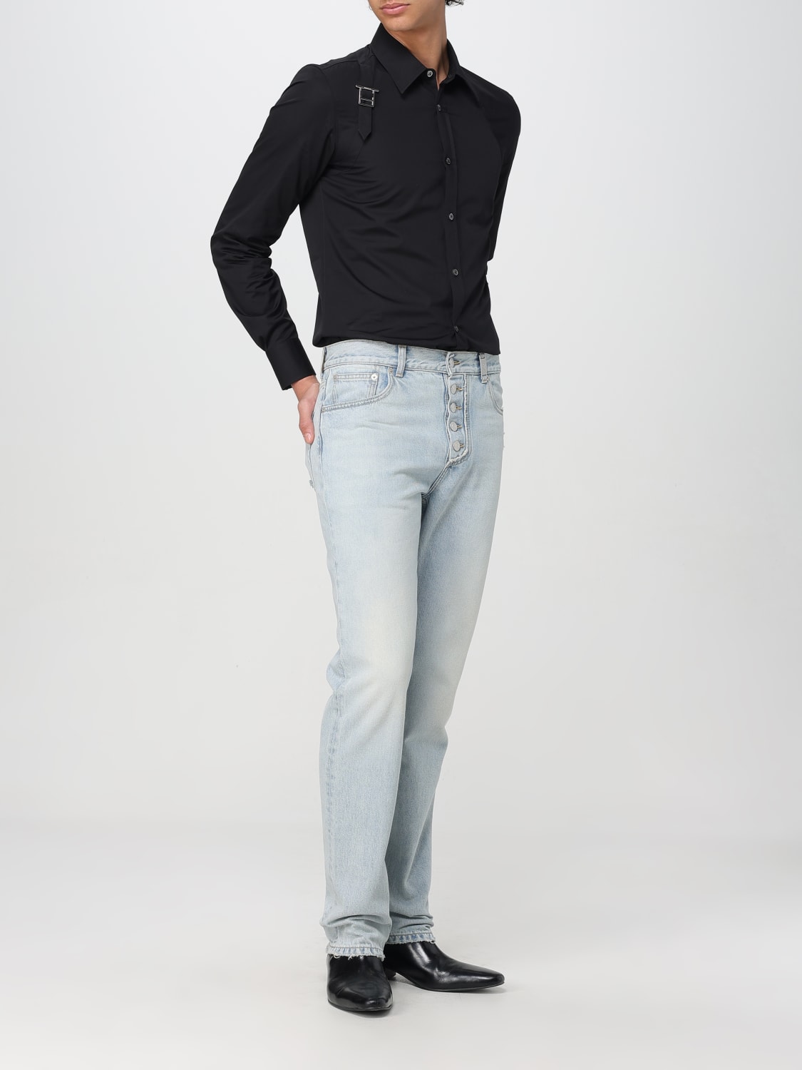 MCQUEEN SHIRT: Shirt men McQueen, Black - Img 2