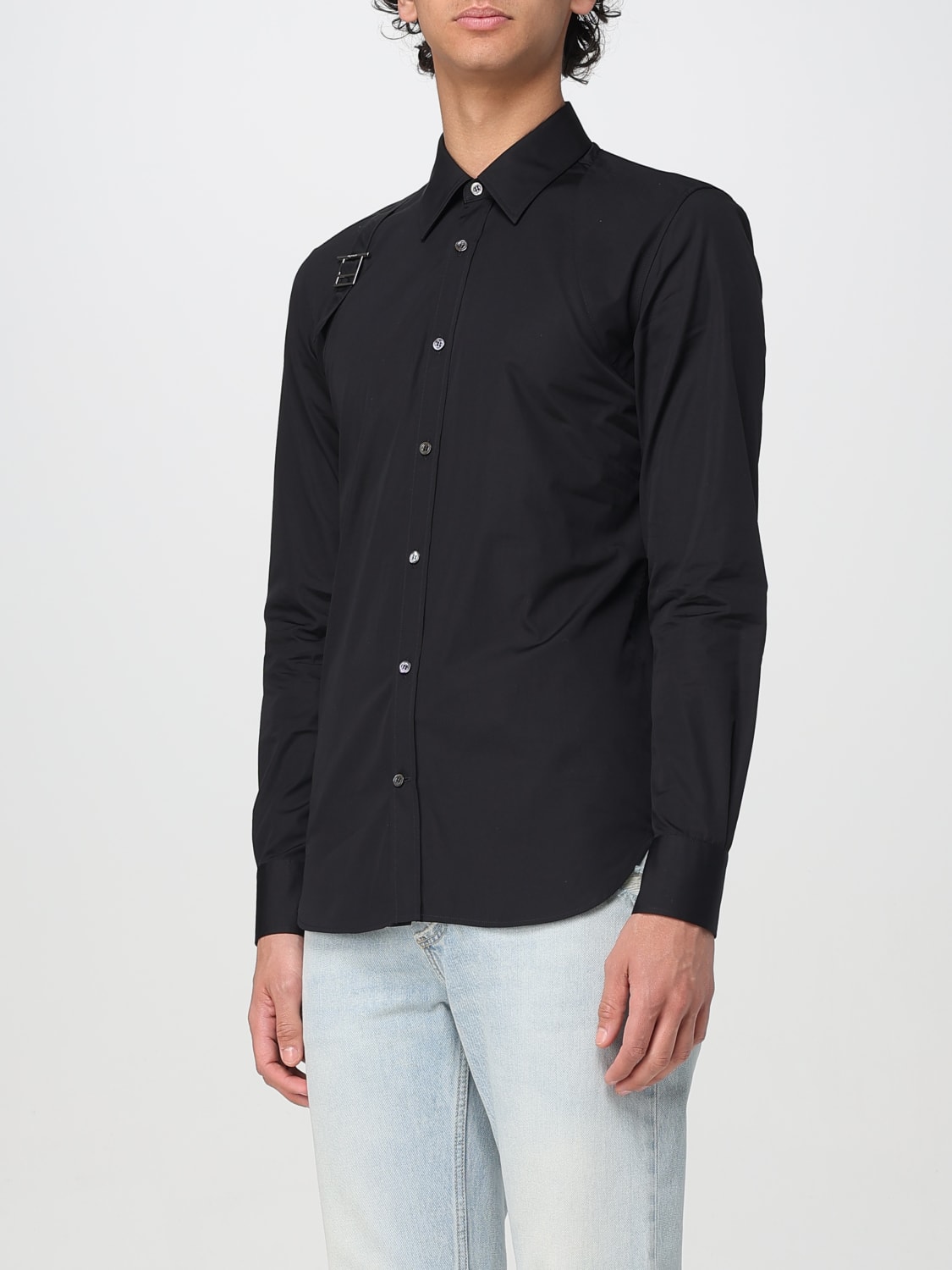 MCQUEEN SHIRT: Shirt men McQueen, Black - Img 4