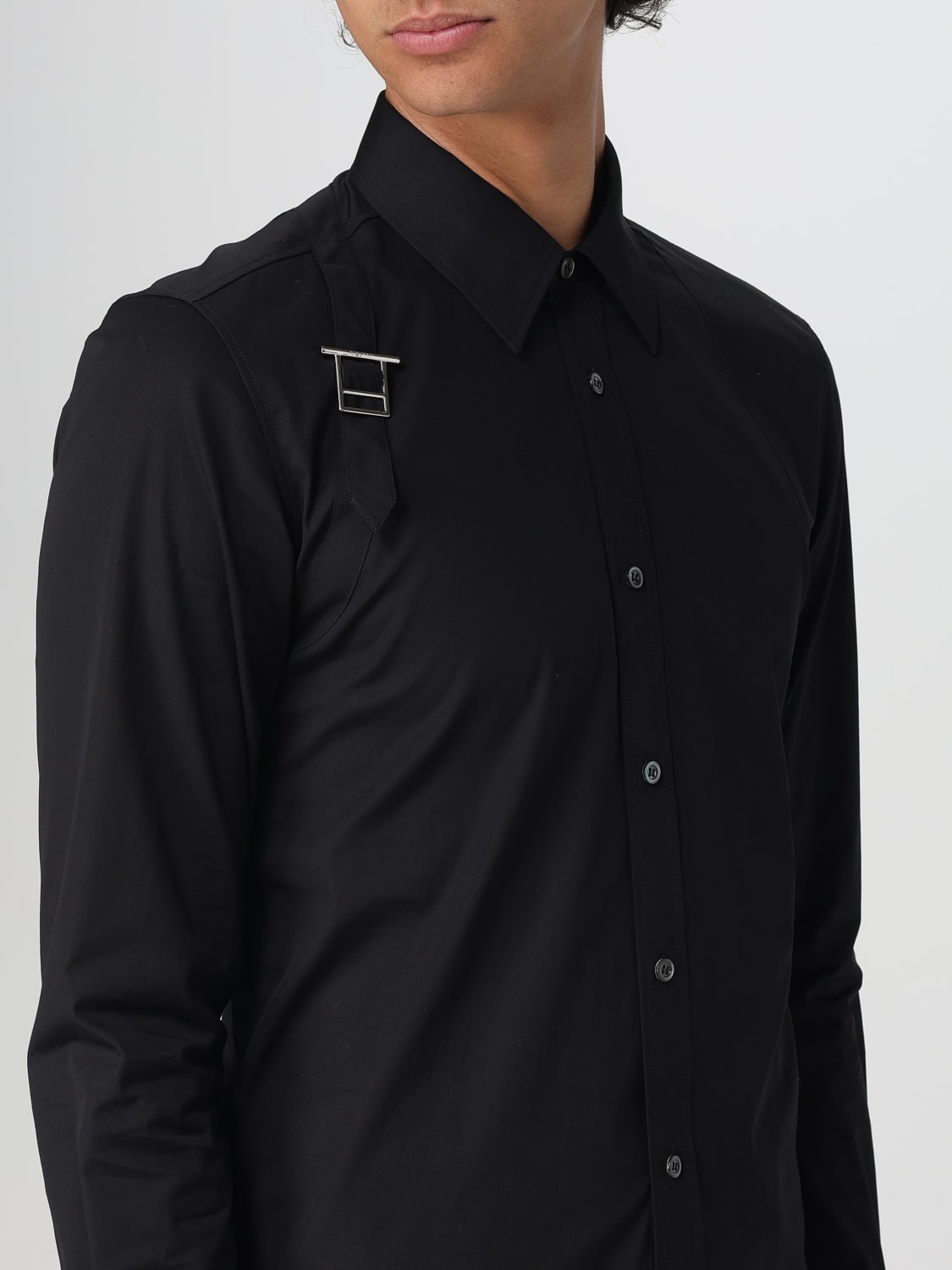 MCQUEEN SHIRT: Shirt men McQueen, Black - Img 5
