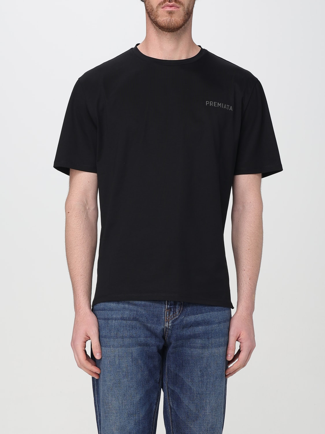 PREMIATA T-SHIRT: T-shirt in cotone con mini logo Premiata, Nero - Img 1