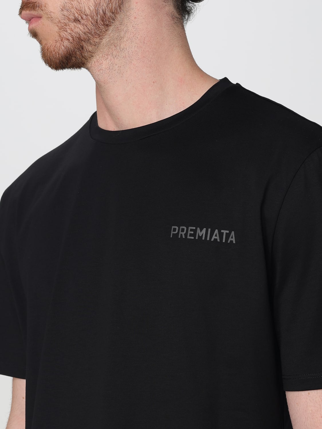 PREMIATA T-SHIRT: T-shirt in cotone con mini logo Premiata, Nero - Img 3