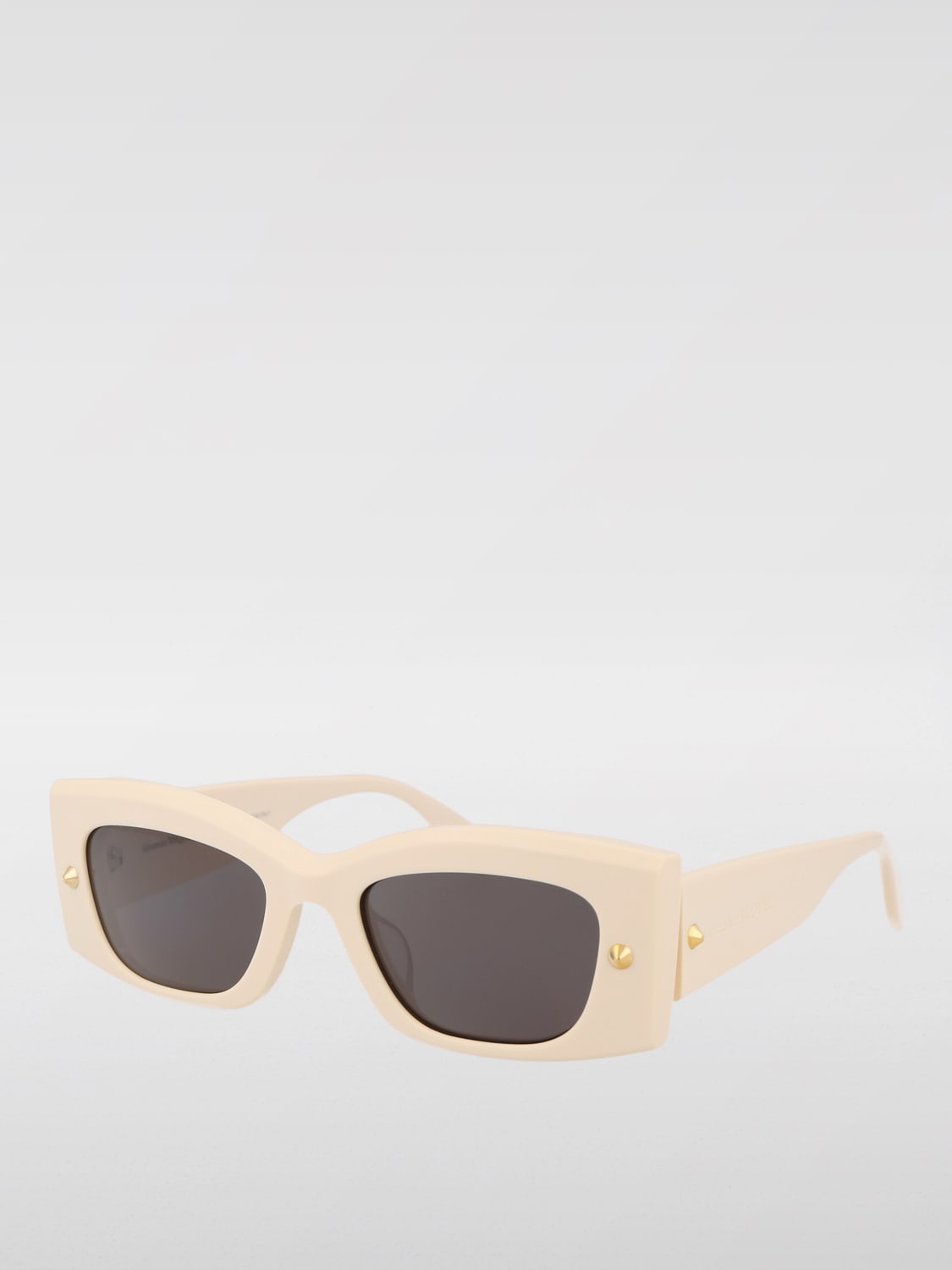 サングラス ALEXANDER MCQUEEN Woman Sunglasses Ivory AM0426S 005 MCQUEEN: Sunglasses woman - Ivory | McQueen sunglasses