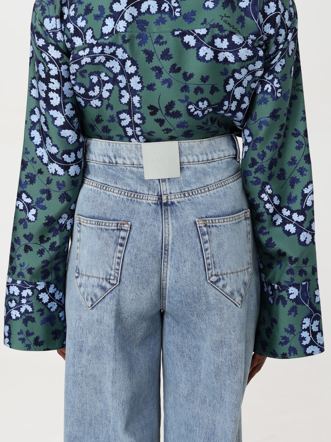 LANVIN: women's jeans - Blue | Lanvin jeans RWTR0310D087P25