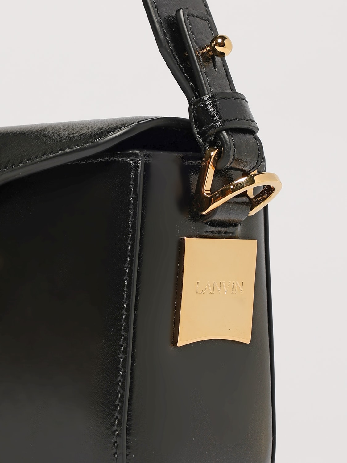 LANVIN BORSA MINI: Borsa Nano Pencil Lanvin in pelle , Nero - Img 4