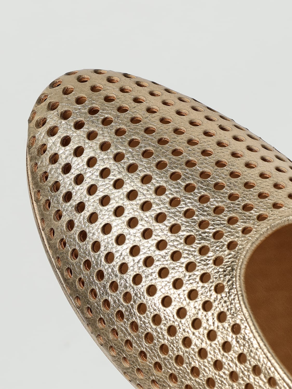 MARSÈLL BALLERINE: Ballerina Coltellaccio Marsèll in pelle traforata, Marrone - Img 4