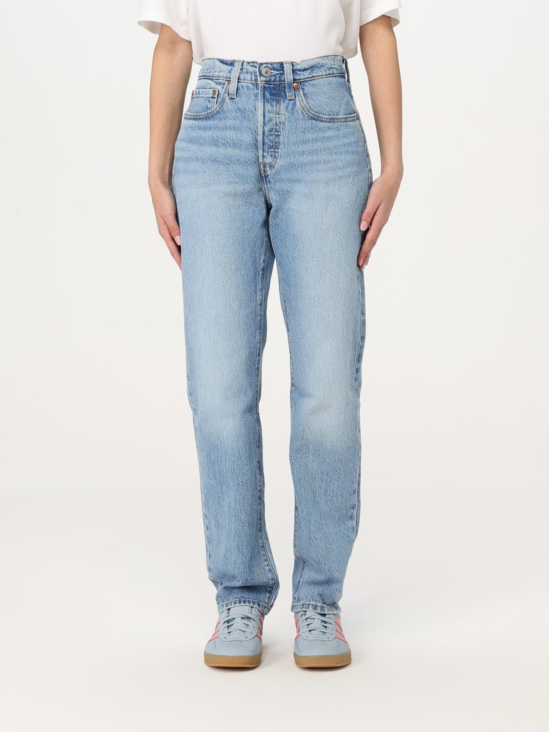 デニム・ジーパン LEVI'S Woman Jeans Gnawed Blue 12501 0415 LEVI'S: Jeans woman - Gnawed Blue | Levi's jeans 12501