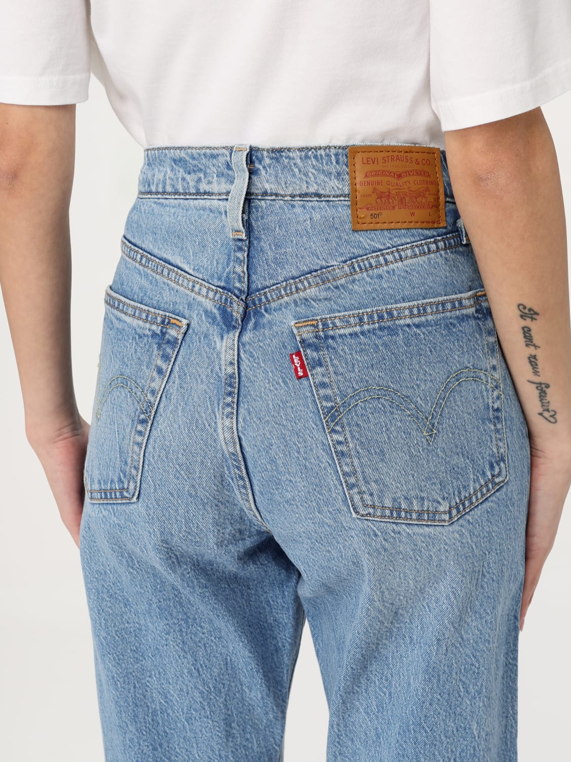 デニム・ジーパン LEVI'S Woman Jeans Gnawed Blue 12501 0415 LEVI'S: Jeans woman - Gnawed Blue | Levi's jeans 12501